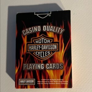 Harley-Davidson Fiery Playing Cards